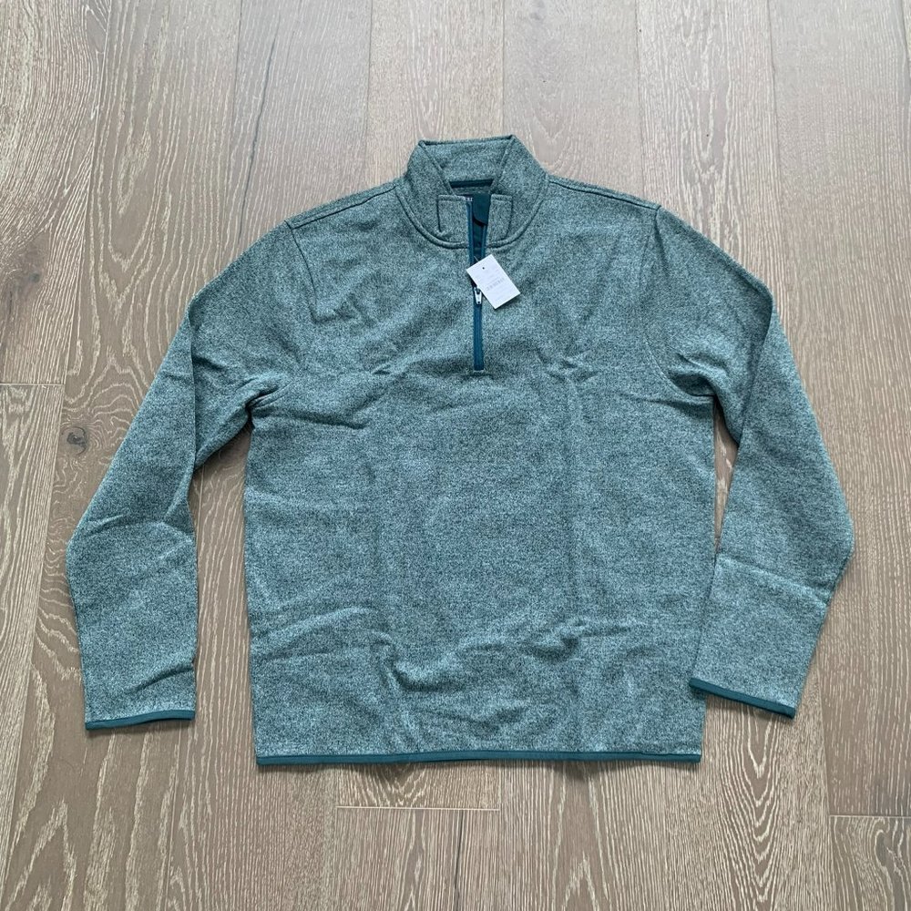 J. Crew Factory Authentic Fleece quarter-zip top